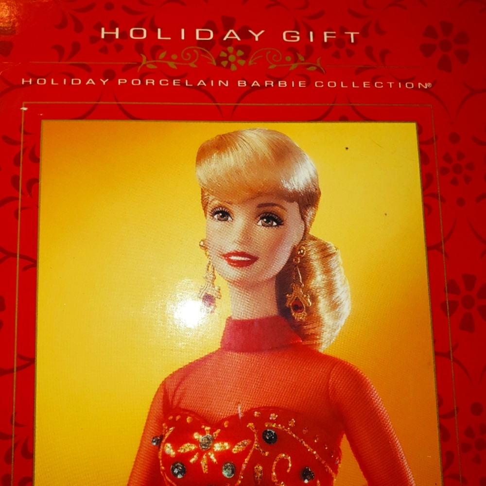 Vintage Porcelain Holiday Barbie